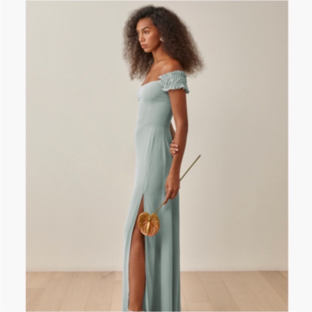 Reformation Gimlet Dress in Sage Green I Size 2